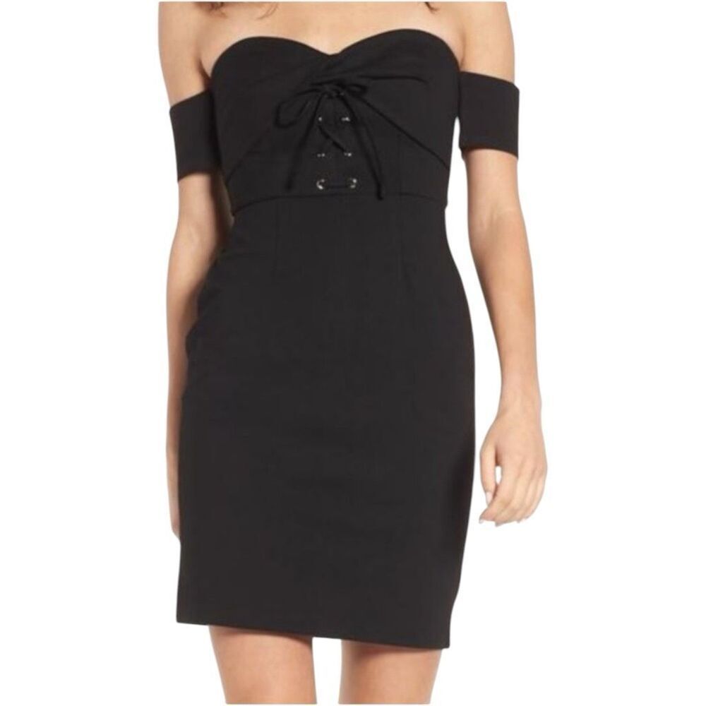 New Womens Astr The Label Black Bodycon Corset Stunning Evening Dress - Sz S